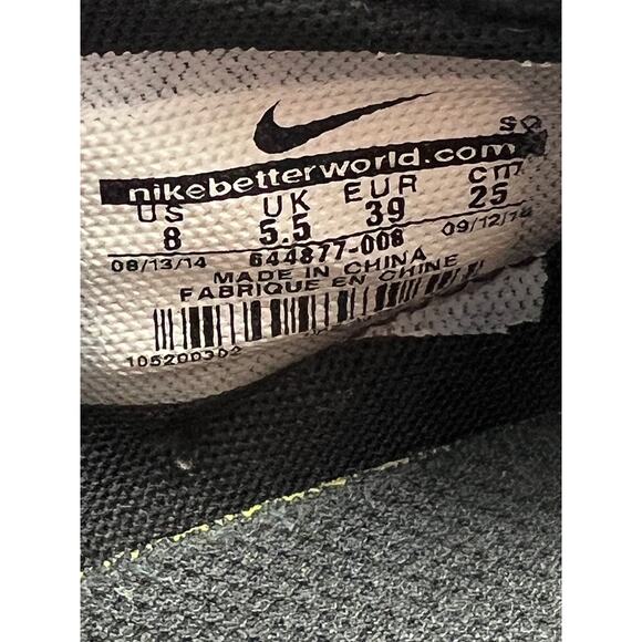 Nike Black Dunk Sky Hi Hidden Wedge Essential Leather Sneaker Size 8 - Picture 8 of 11